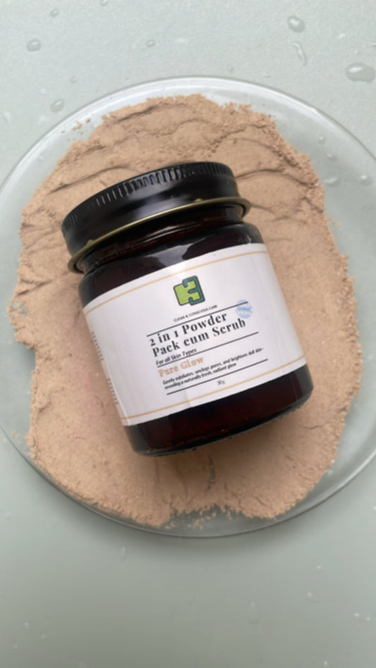 Herbal Radiance face pack powder with sea buckthorn, carrot and sandalwood, a handmade ubtan