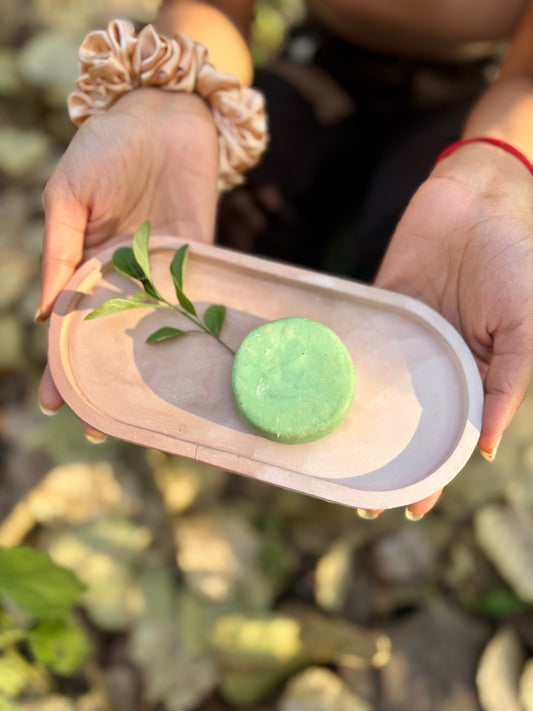 Ocean clarifying shampoo bar for oily scalps, handmade and plastic-free