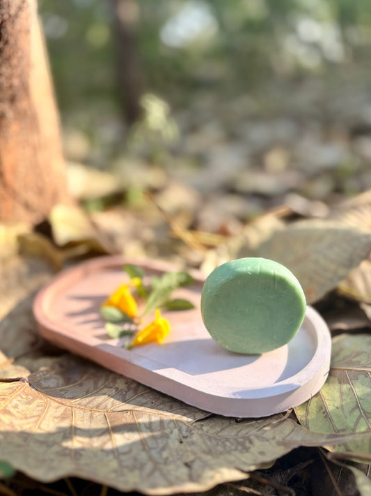 Ocean clarifying shampoo bar with green French clay by Clean & Conscious Care