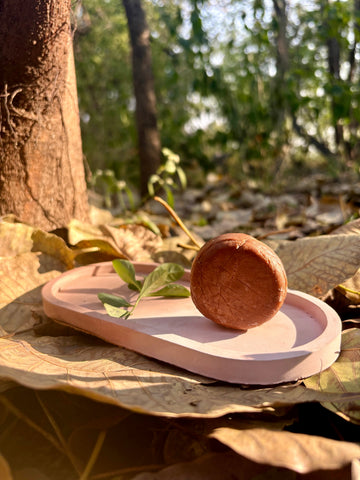 Terrain neem shampoo bar with tea tree and peppermint for scalp care