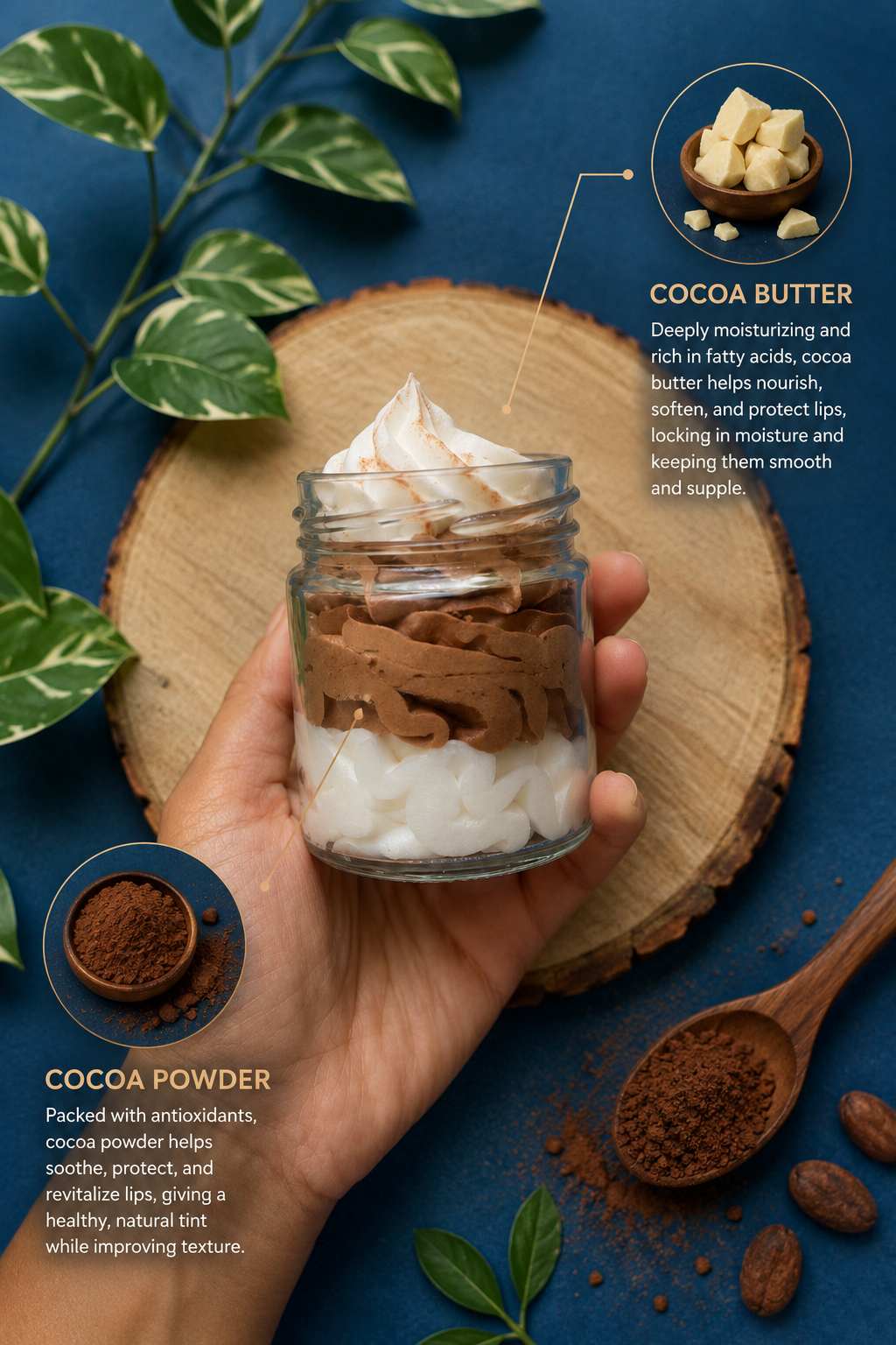Chocolate Marble whipped cream body wash for dry skin, vanilla scented